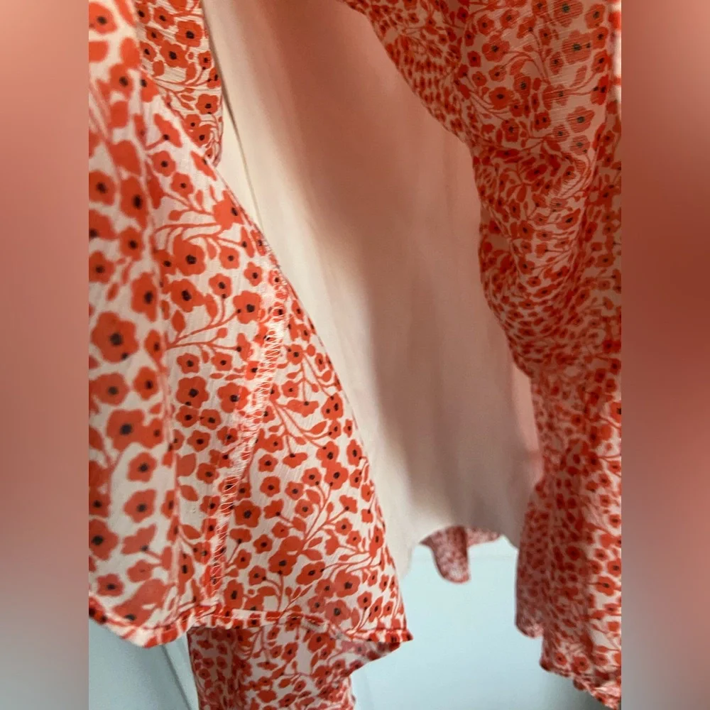 J. Crew Coral Floral Midi Dress - Picture 8 of 8